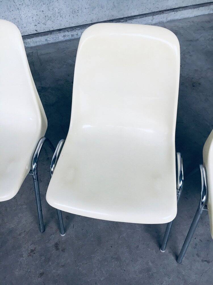 Orly Stacking Chairs by Bruno Pollak for Solo, Germany, 1979, Set of 8