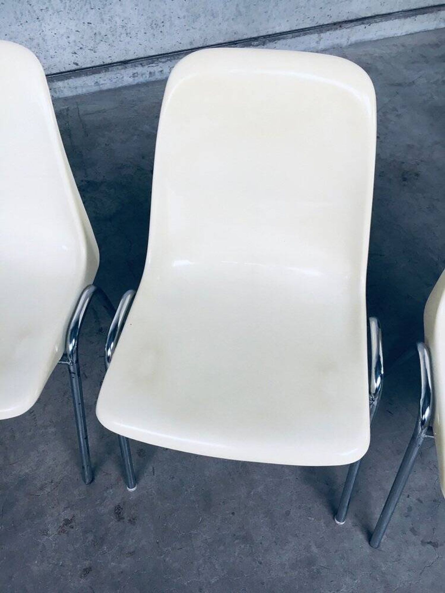 Orly Stacking Chairs by Bruno Pollak for Solo, Germany, 1979, Set of 8
