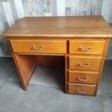Wooden children's desk around the 60s-70s