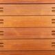 Extra long Danish sideboard, teak, oak, leatherette, 280 cm, Arne Hovmand-Olsen