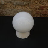 White globe sconce