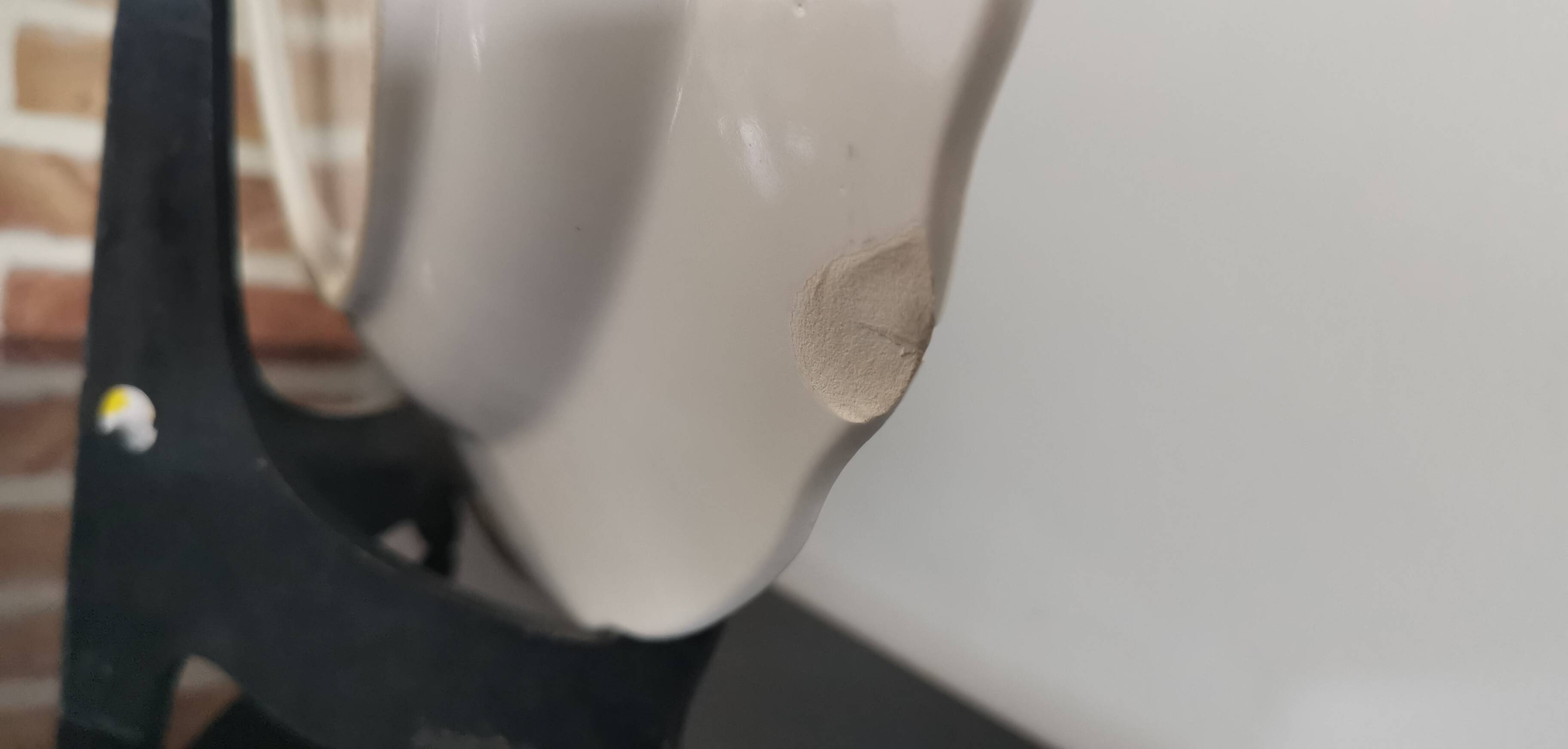 Old large oval dish in Japanese earthenware 46cm