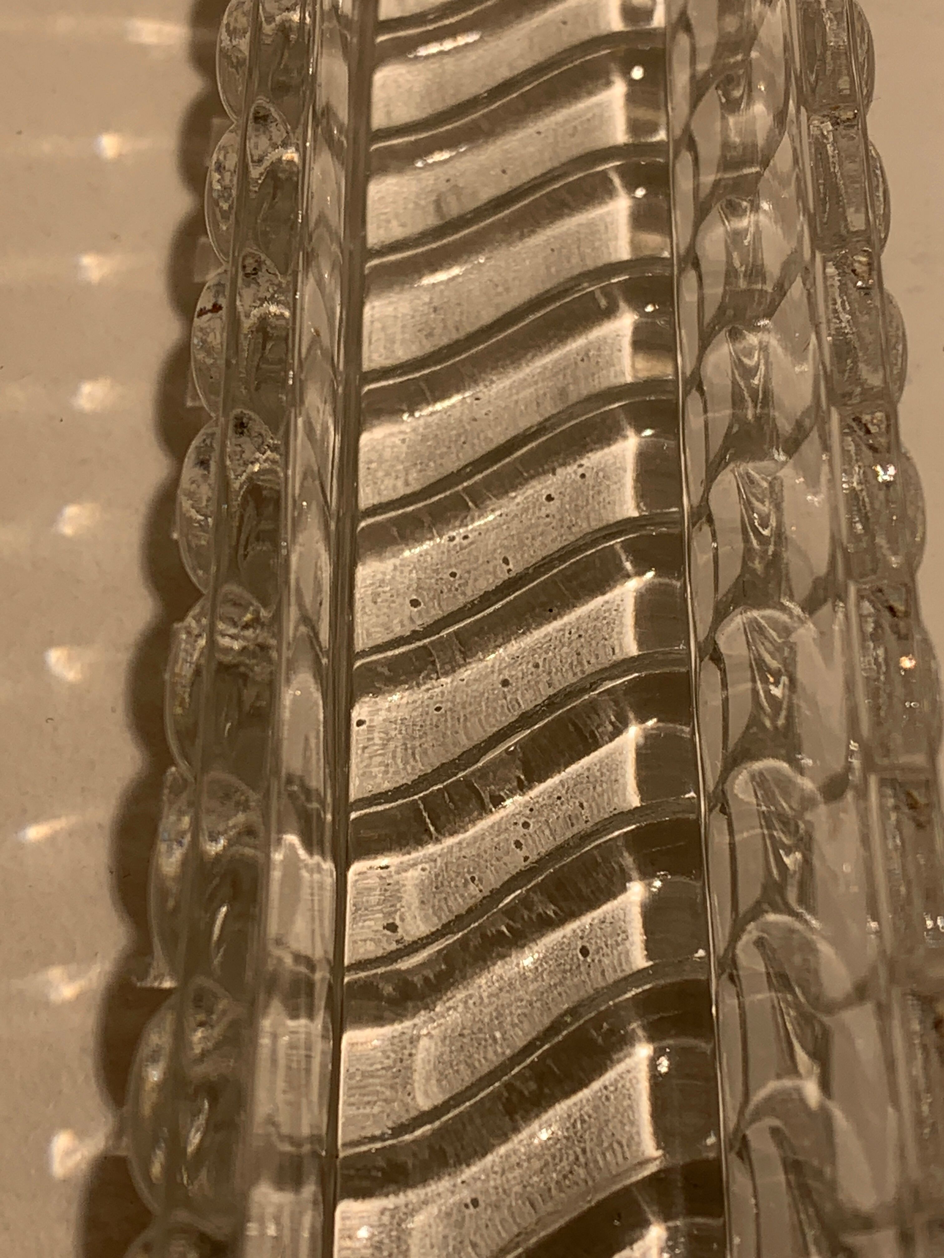 Baccarat crystal centerpiece, Bamboo model, 1900