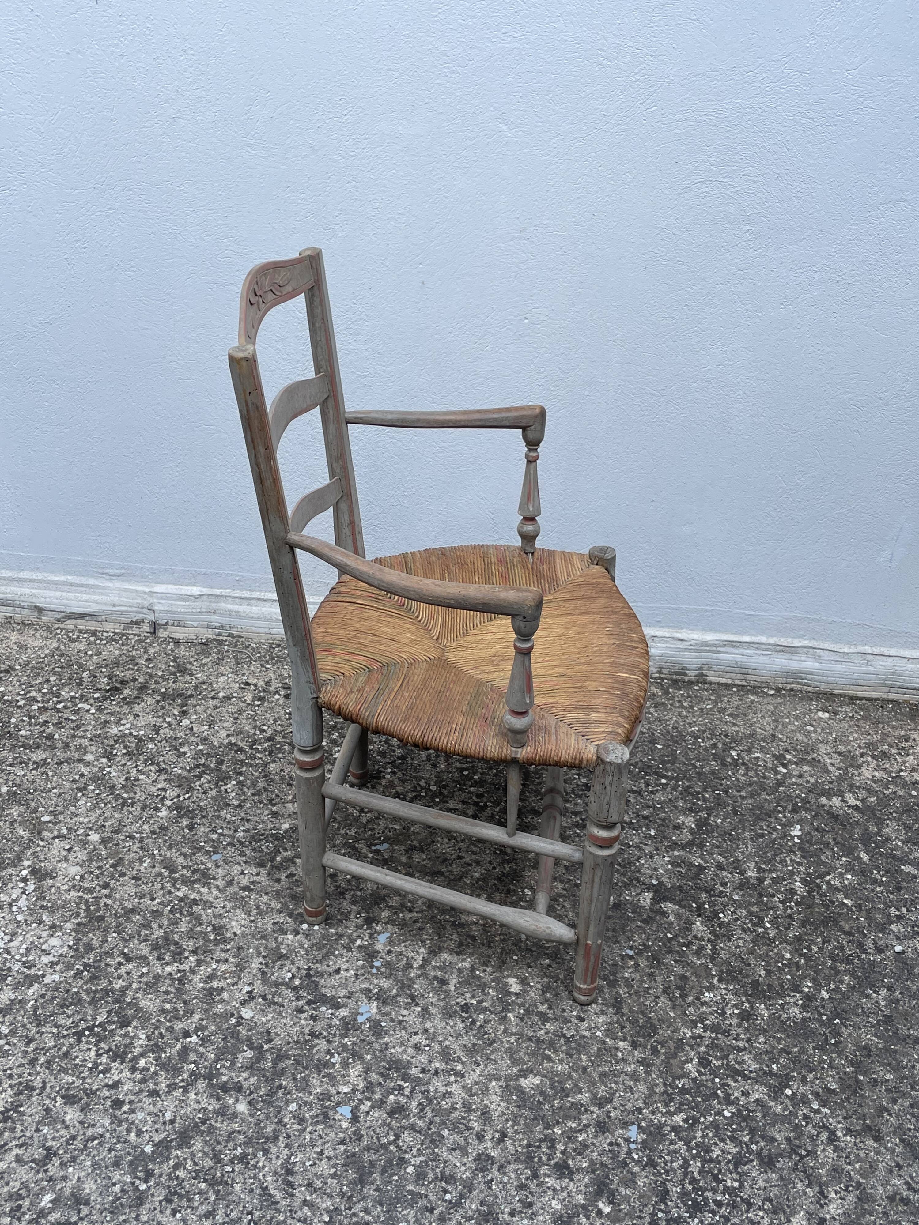 French antique Armchair Louis Philippe style, Provence