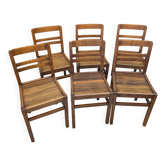 Ensemble de 6 chaises période reconstruction