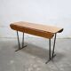 Table pliante vintage en bois et métal