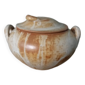 Soup tureen in Puisaye stoneware