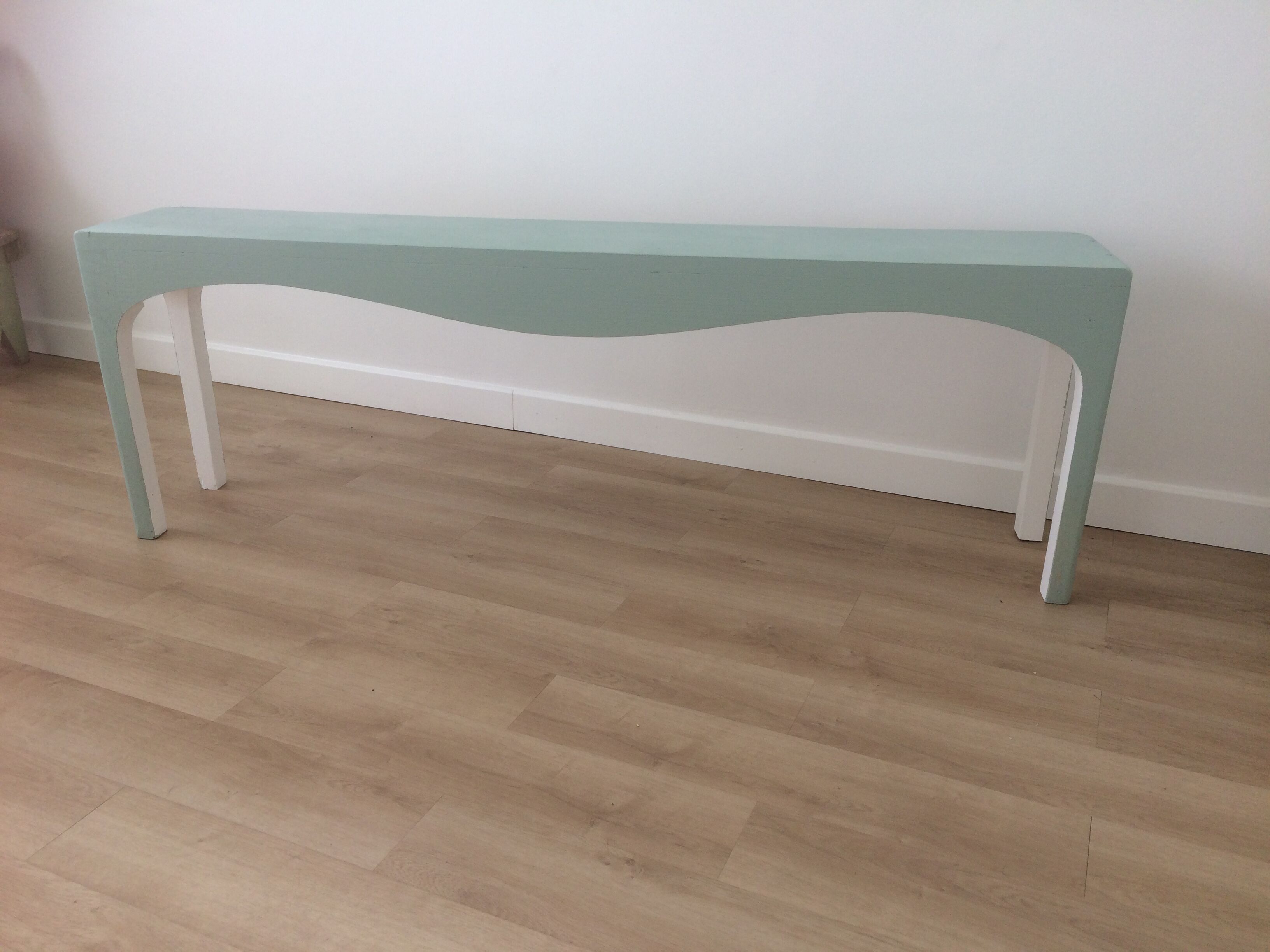 Vintage 60s wooden cobbler bench
