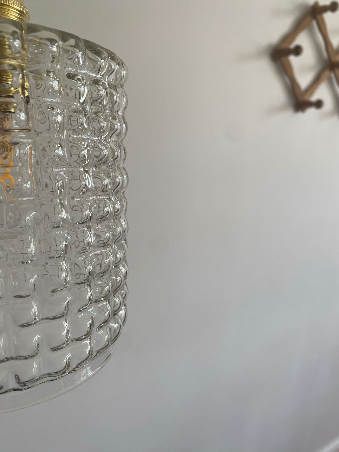 Baladeuse globe vintage en verre 