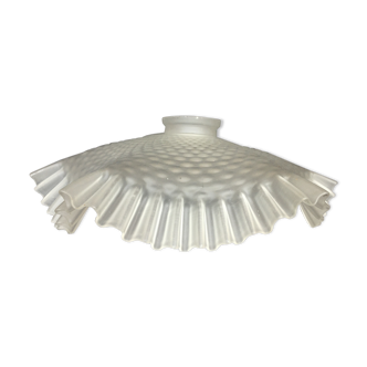 Pleated lampshade frosted glass ceiling
