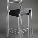 Six Stackable Hi-Glob Philippe Starck Bar Stools for Kartell, Italy, 1993