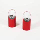 Original 1970's Pop art 'Obliqua' wall lamps by Ignazia Favata and Claudio Dini for Bieffeplast