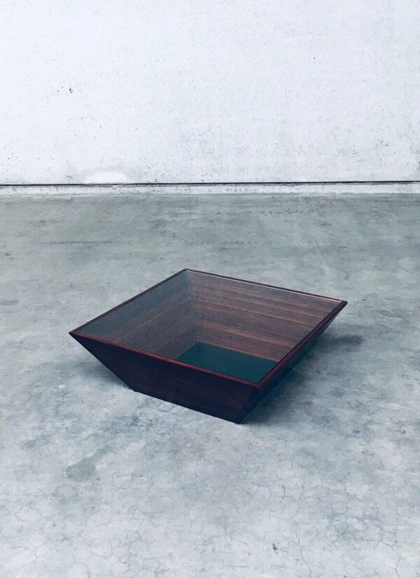 Postmodern Reverse Pyramid Coffee Table, 1980s
