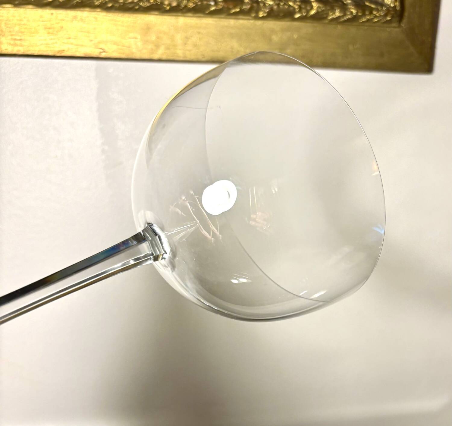 Two giant champagne tasting glasses Baccarat