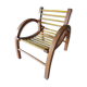 Armchair wood curved child Baumann vintage 50 60 style art décor