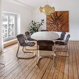 Roche Bobois travertine table