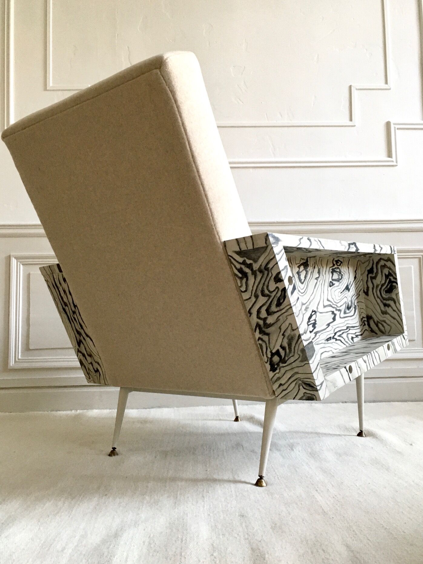 Restored vintage armchair