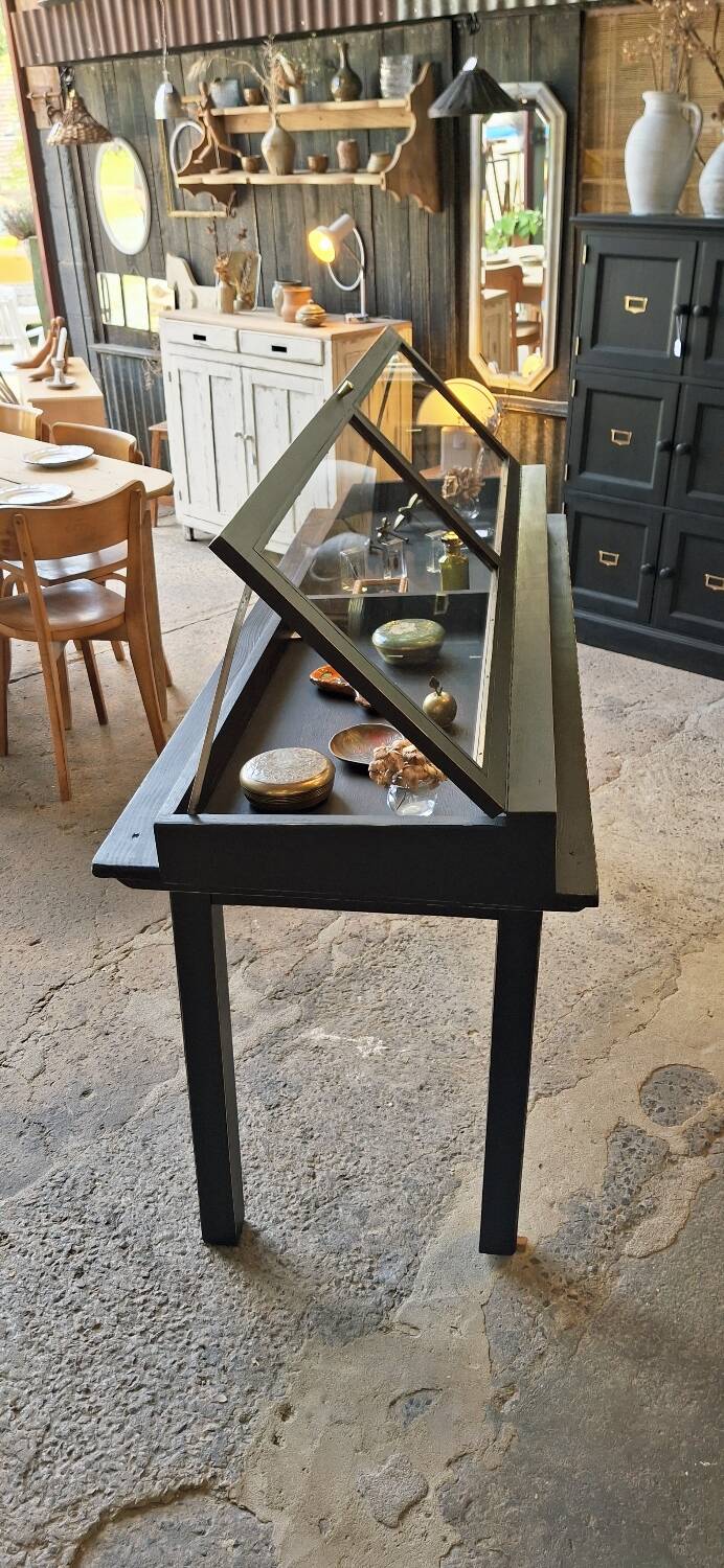 Antique display cabinet on legs