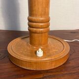 Pied de lampe en bois année 60