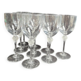 9 verres à porto cristal – Goût Lalique