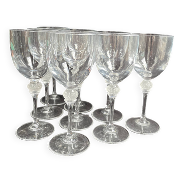 9 crystal port glasses – Lalique taste