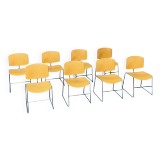 Max Stacker Conference & Office Chairs by Steelcase Strafor, 1980s, Set of 8