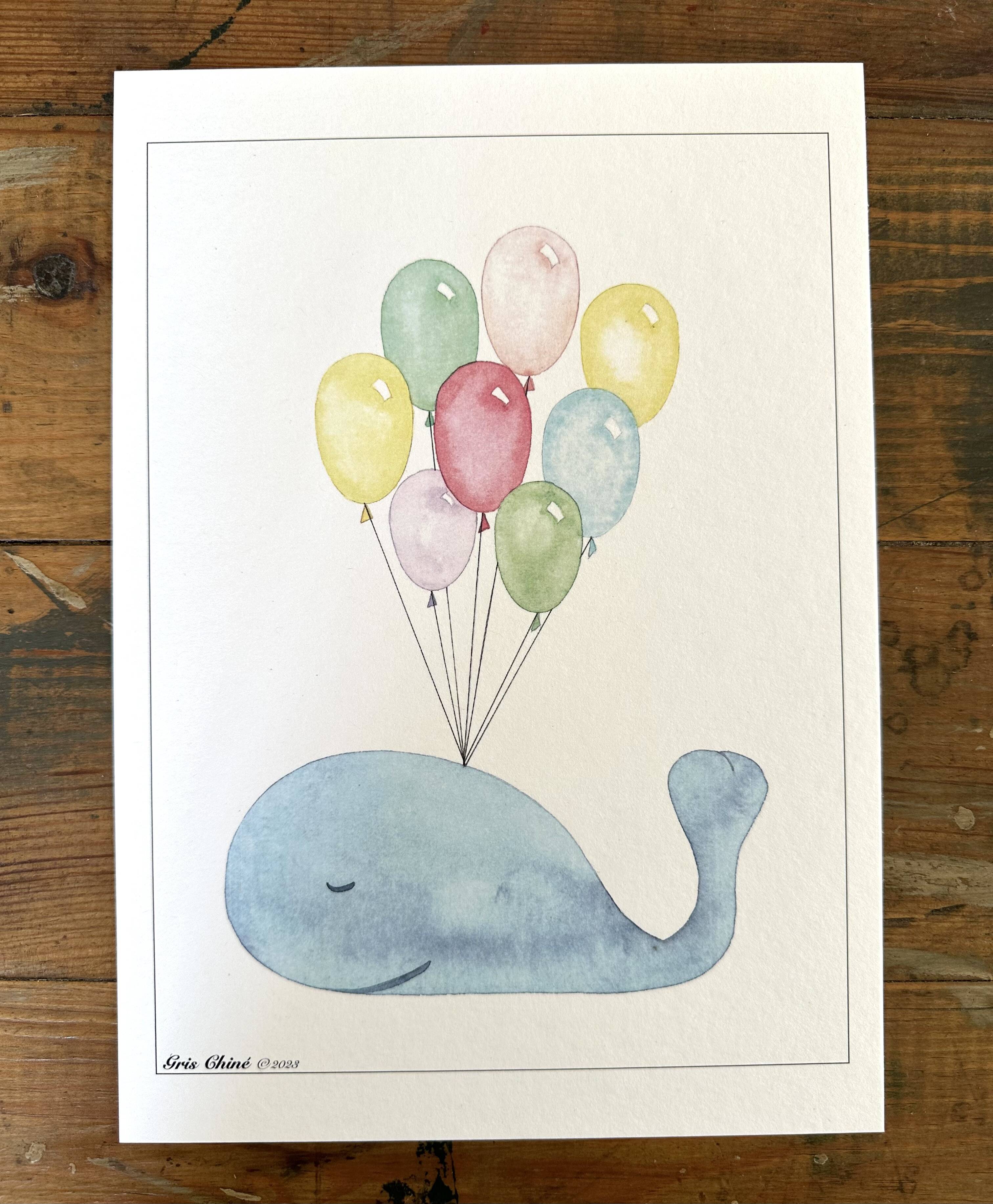 Whale illustration a3