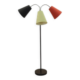 Danish floor lamp with three adjustable arms, metal construction, 2000s