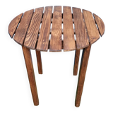 Table ronde en bois massif