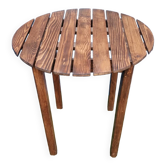 Table ronde en bois massif