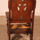 neogothic step stool - 19th century in oak