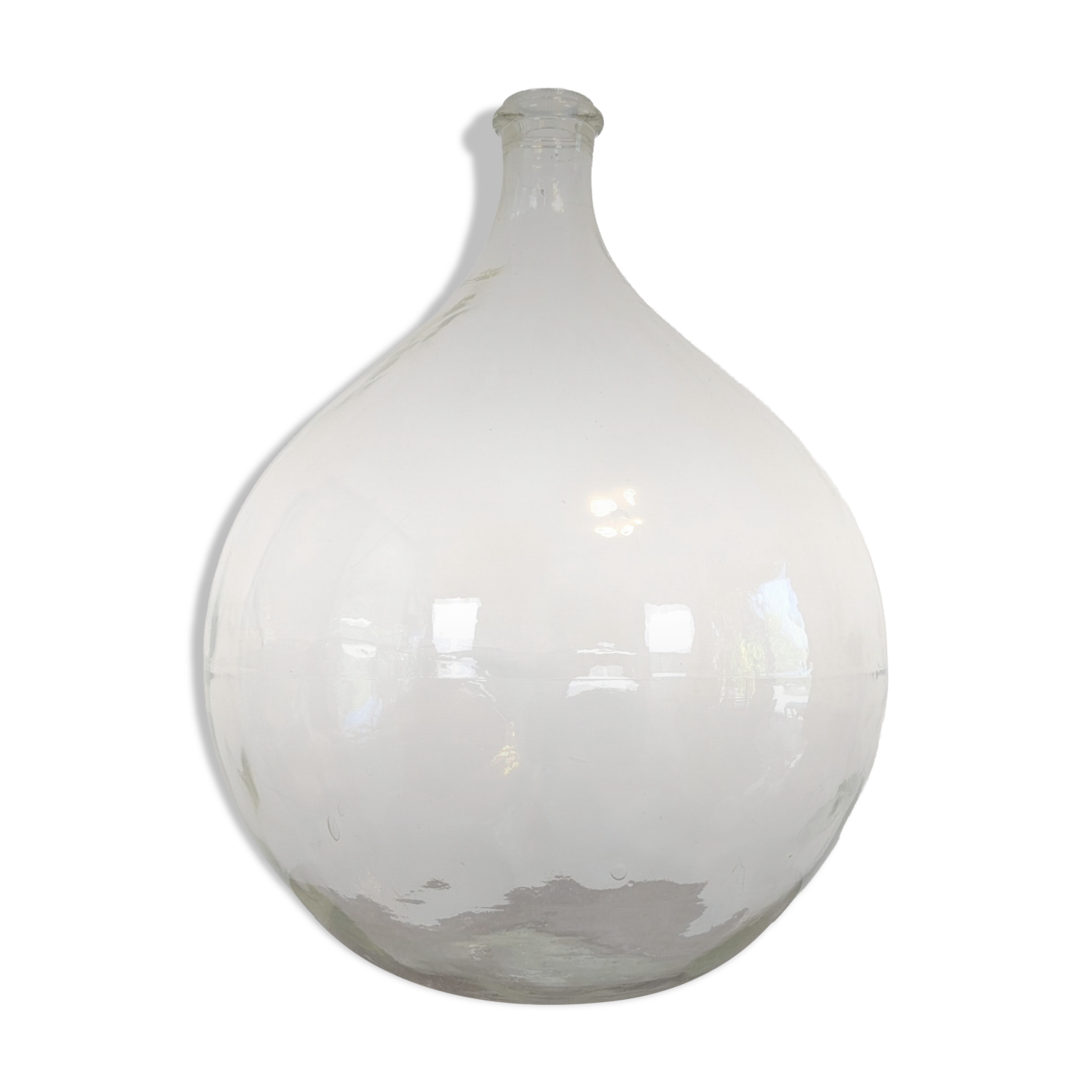 Antique transparent 60L jar, country spirit.