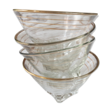 Lot de 4 coupelles art déco