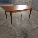 Scandinavian teak table with built-in extension