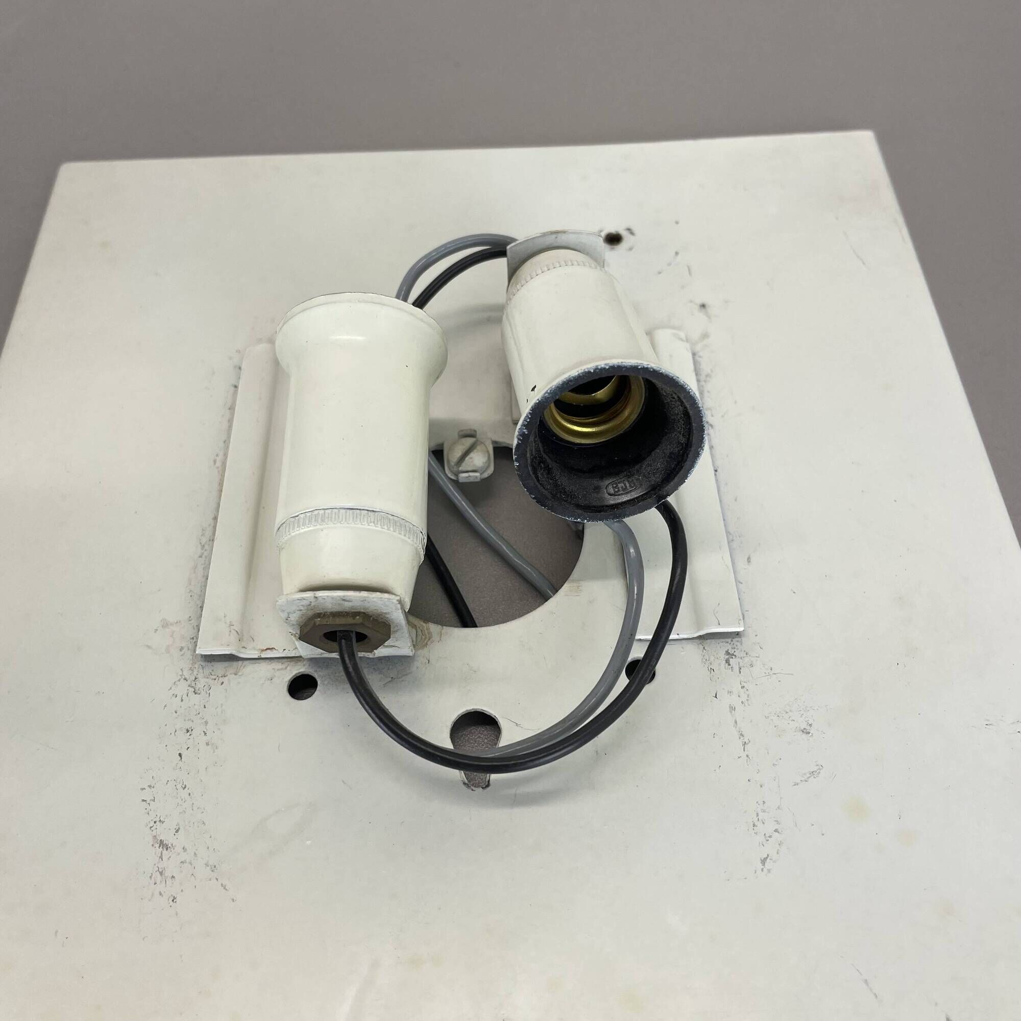 rare cubic Charlotte Perriand LES ARCS Style Wall Light by COSACK, Germany