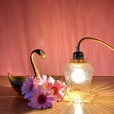 Vintage amber glass tulip walker