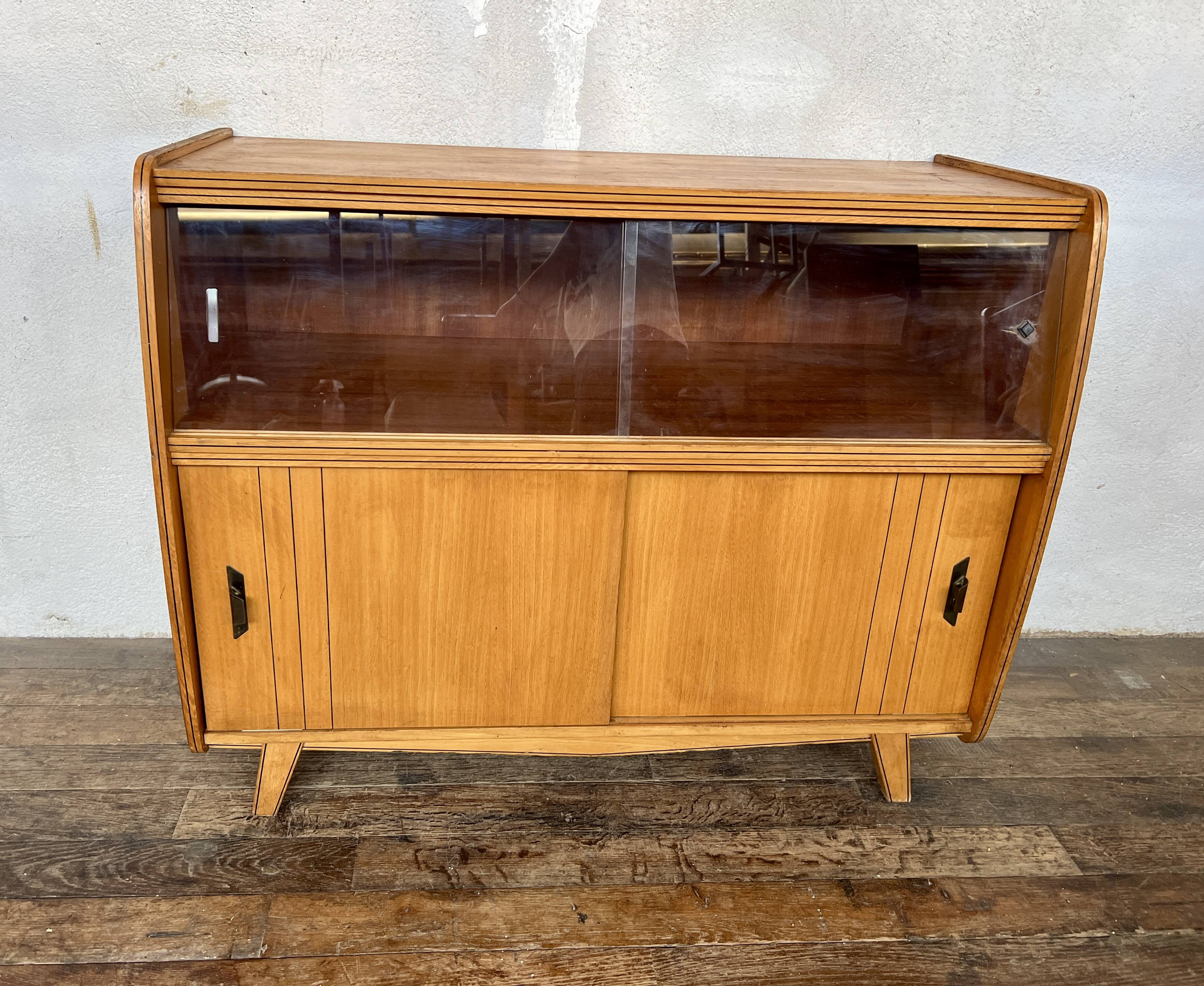 Vintage sideboard with compass feet