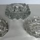Set of three ashtrays