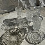 Petit vase en verre évasé classique