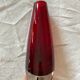 Vase scandinave verre rouge Sweden Seda