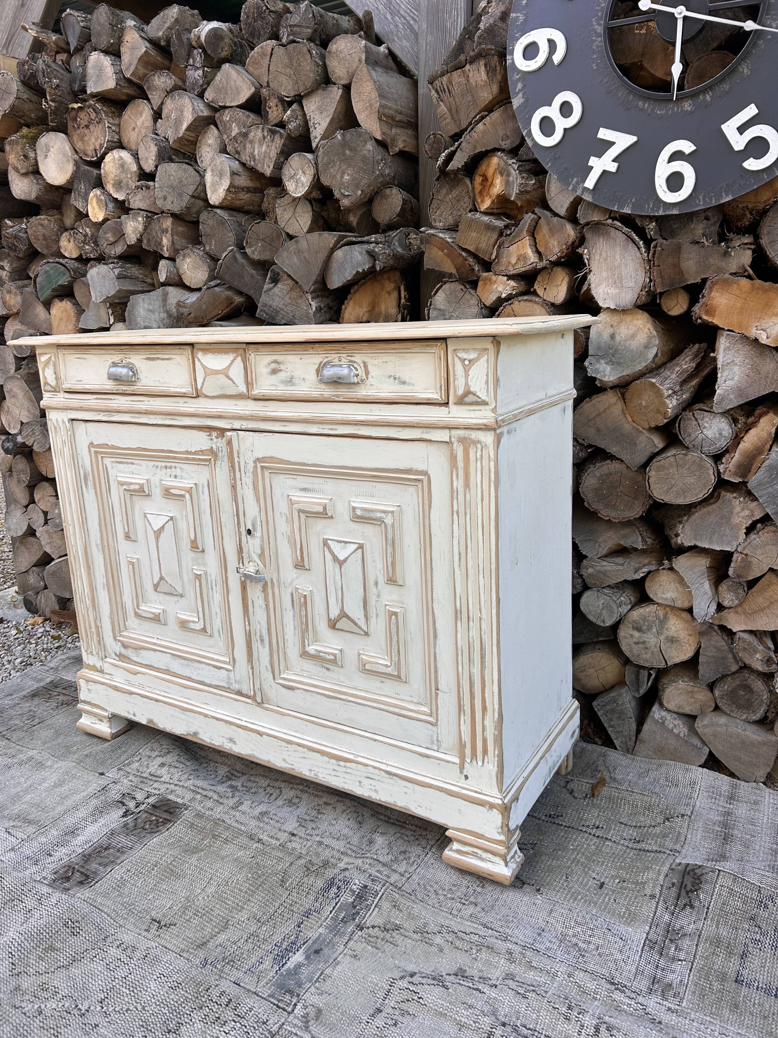 Parisian sideboard / Renovated old wooden storage unit