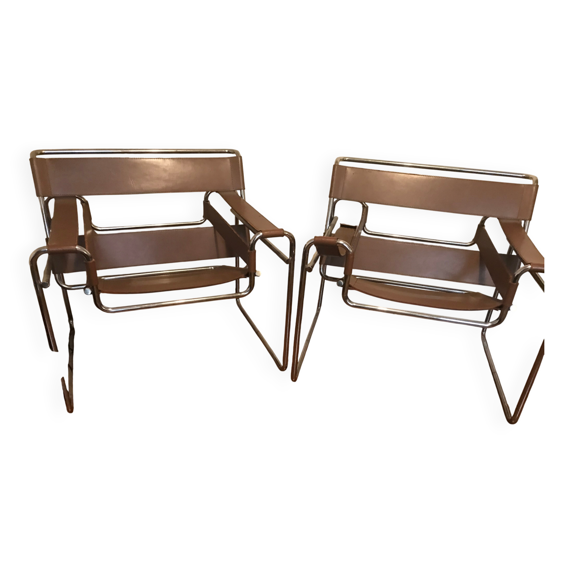 Wassily armchairs by Marcel Breuer