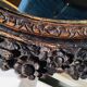 Oval mirror on an 18th century frame