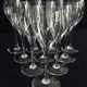 Set of 10 white wine glasses in Baccarat crystal model Saint Rémy