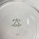 Round plate with rim "The Hive", Moulins des Loups, 20th century