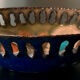 Enamelled metal cut Laurana Rame d'Arte, Italy 60s