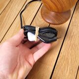 Vintage lamp foot turned wood