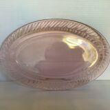 Plat ovale verre rose modèle rosaline arcoroc