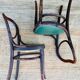 Pair of chairs Thonet n°28 model heart late nineteenth