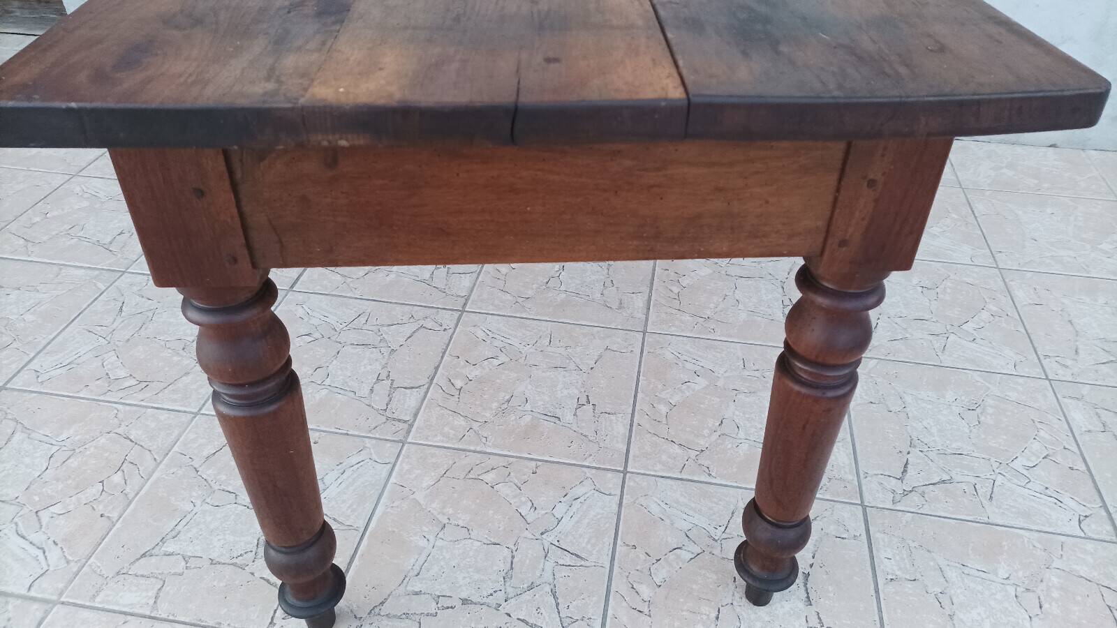 19th-century walnut table